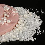 White Pearl Sugar Sprinkles for Baking & Decorating