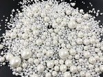 White Edible Pearl Sugar Sprinkles for Baking