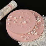 White Pearl Sugar Sprinkles for Baking & Decorating