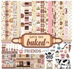 Baking Theme Scrapbook Paper Kit with Stickers