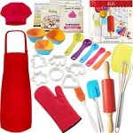 IELEK Baking Set with Apron, Chef Hat & Tools