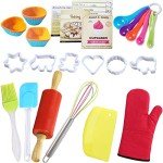 IELEK Baking Set with Apron, Chef Hat & Tools