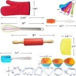 IELEK Baking Set with Apron, Chef Hat & Tools