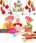 IELEK Baking Set with Apron, Chef Hat & Tools