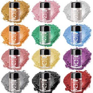 12 Colors Edible Glitter Set for Baking & Decorating