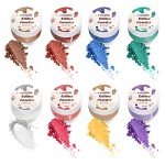 8-Color Edible Glitter Luster Dust Set