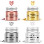 Metallic Edible Luster Dust Set - 4 Colors