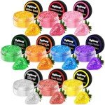 Vibrant Edible Glitter Set - 10 Colors 4g