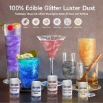 Edible Glitter Shimmer Dust for Baking & Drinks