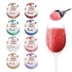 8-Color Edible Glitter Luster Dust Set