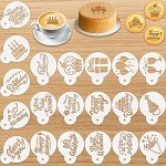 20-Piece Birthday Cookie Stencil Set