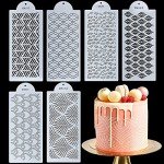 6-Piece Floral Cake Decorating Stencil Set