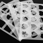 4-Piece Cookie Stencil Set for Cake Decorating