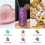 Vibrant Edible Glitter Set - 10 Colors 4g