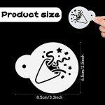 20-Piece Birthday Cookie Stencil Set