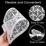 6-Piece Floral Cake Decorating Stencil Set