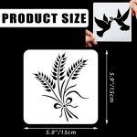 12-Piece Baking Stencil Set for Bread & Cakes