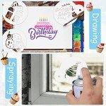 20-Piece Birthday Cookie Stencil Set