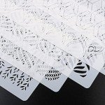 6-Piece Floral Cake Decorating Stencil Set