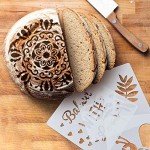 12-Piece Baking Stencil Set for Bread & Cakes