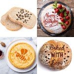 12-Piece Baking Stencil Set for Bread & Cakes