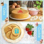 20-Piece Birthday Cookie Stencil Set