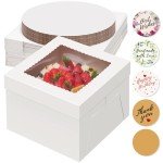 Kootek 10-Piece Cake Box and Board Set