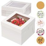 15-Piece Tall Cake Box Set with Window