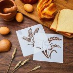 12-Piece Baking Stencil Set for Bread & Cakes