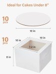 Kootek 10-Piece Cake Box and Board Set