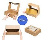 15 Pack Cake Boxes with Window and Boards