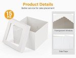 15-Piece Tall Cake Box Set with Window