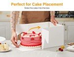 15-Piece Tall Cake Box Set with Window