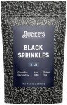 Judee's Gluten-Free Black Sprinkles 2 lb Bag