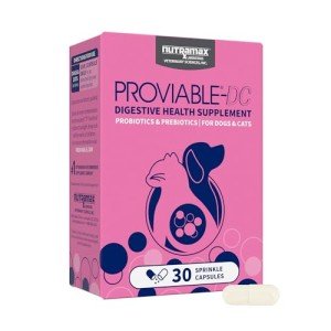 Nutramax Proviable DC Capsules for Pets, 30 Count