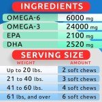 BARK&SPARK Omega 3 Fish Oil Treats for Dogs
