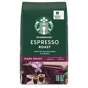 Starbucks Dark Roast Espresso Whole Beans, 18 oz