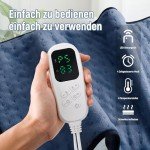 Electric Heating Pad with Auto Shut-Off, 80x60 cm