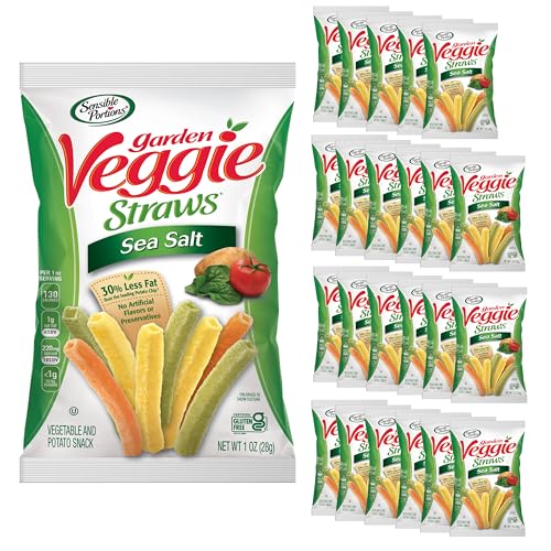 Sensible Portions Sea Salt Veggie Straws, 24-Pack