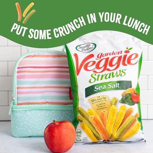 Sensible Portions Sea Salt Veggie Straws, 24-Pack