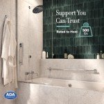 Gatco Latitude II 24" Chrome Bathroom Grab Bar