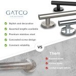Gatco Latitude II 24" Chrome Bathroom Grab Bar