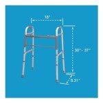 Lightweight Folding Walker for Seniors and Adults
