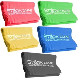 5-Pack Non-Latex Resistance Bands for Therapy and Strength