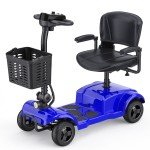 Folding Power Wheelchair with 4 Wheels