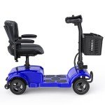 Folding Power Wheelchair with 4 Wheels