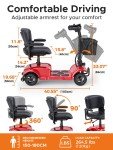 Folding Power Wheelchair with 4 Wheels