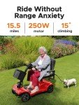 Folding Power Wheelchair with 4 Wheels