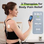 AUVON 3-in-1 TENS Unit for Pain Relief