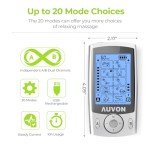 AUVON Dual Channel TENS Unit for Pain Relief